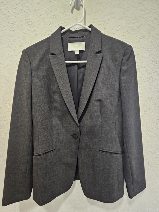 Boss Jackets & Blazers - Boss Gray Single-Button Women's Blazer